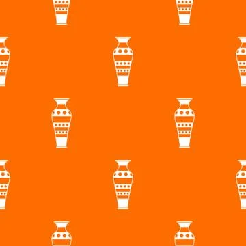 Egyptian vase pattern seamless Illustrazione stock