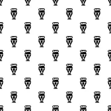 Egyptian vase pattern vector seamless Stockillustratie