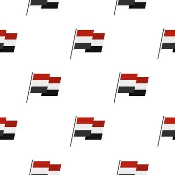 Egyptian wavy flag pattern seamless Illustrazione stock