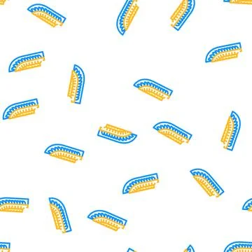 Egyptian wing vector seamless pattern Stock Illustration