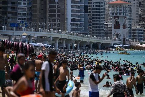 Egypt's Alexandria attempts to mitigate risks of climate change - 27 Jul 2025 Stock Photos