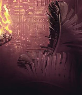 Egyptwallandfire 스톡 사진