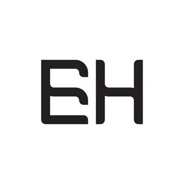 Eh initial letter vector logo icon Stock Illustration