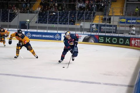  , EHC Red Bull Muenchen vs. Lukko Rauma, Eishockey, CHL Vorrunde, 5. Spie... Stock Photos