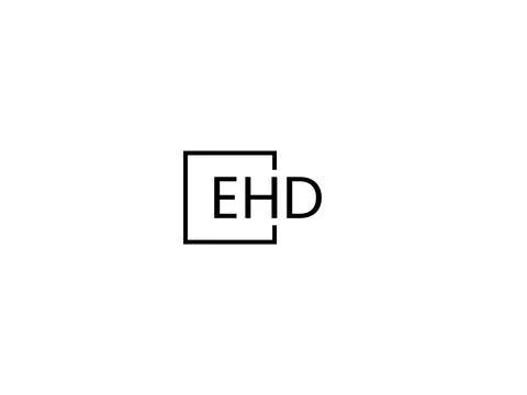 EHD letter initial logo design vector illustration Stock Illustration