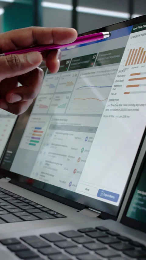 EHS Manager And Team Review Safety Audit Checklist Stock Footage 341005101
