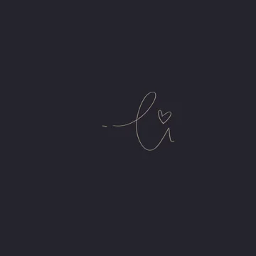 Ei initial handwriting Stock Illustration