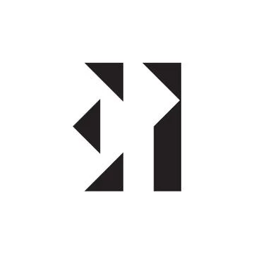 Ei initial letter vector logo icon Stock Illustration