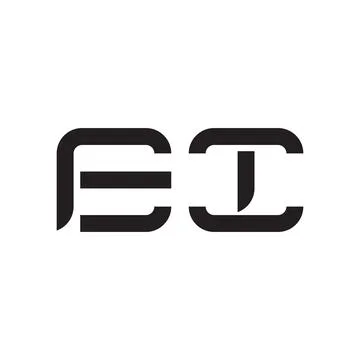 Ei initial letter vector logo icon Illustrazione stock