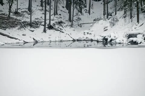 Eibsee winter Stock Photos