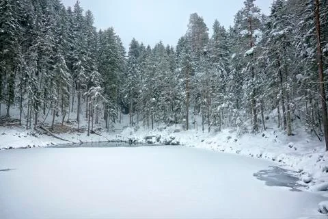 Eibsee winter Stock Photos
