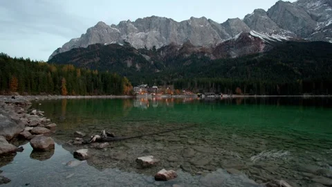 Eibsee &amp; Zugspitze Stock Footage 336464168