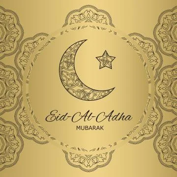 Eid-Al-Adha (also called the "Sacrifice Feast") background Stock Illustration