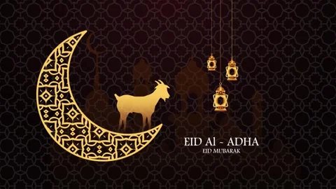 Eid Al Adha Eid Mubarak Background Loop Stock Footage 343092507