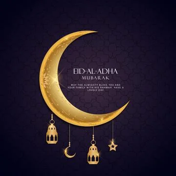 Eid Al Adha. Eid mubarak islamic greeting card , poster. Vector Illustration 스톡 일러스트