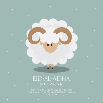 Eid Al Adha. Eid mubarak islamic greeting card , poster. Illustration 스톡 일러스트