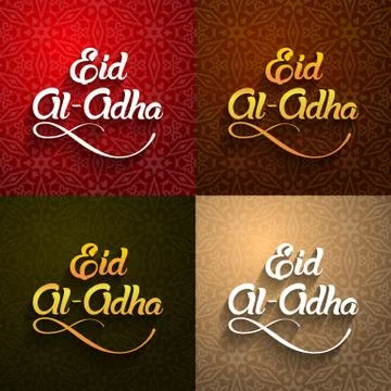 Eid al-Adha, Eid ul-Adha mubarak. Kurban Bayrami, Kurban Bajram muslim festiv Stock Illustration