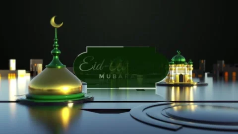 Eid Al Adha Mubarak Stock Footage 341883599