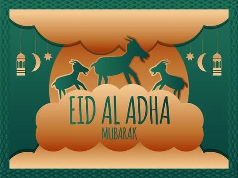 Eid Al Adha Vector Illustration Stock Illustration