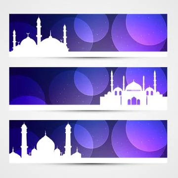 Eid banners Stock Illustration