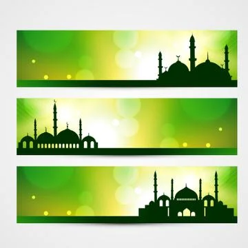 Eid banners Stock Illustration