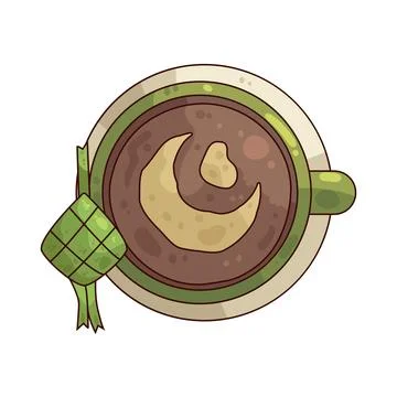 Eid coffee illustration Stock Illustration