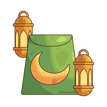 Eid envelope illustration Stock Illustration