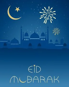 Eid happiness Stock Illustration