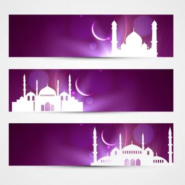 Eid headers Stock Illustration