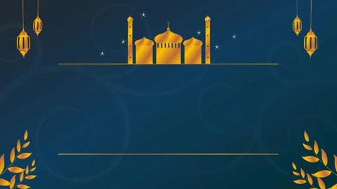 Eid idul adha animation digital banner background design ramadhan eid mubarak Stock Footage 270954029