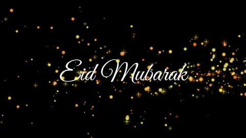 Eid mubaeak text animation Stock Footage 270231569
