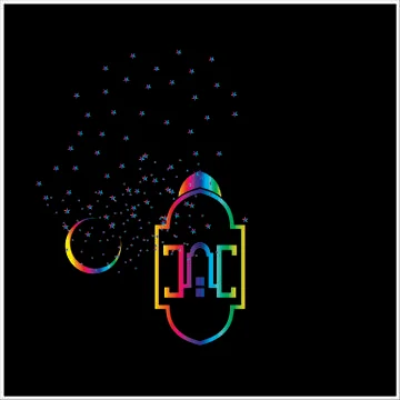 Eid Mubarak  Arabic calligraphy Illustrazione stock