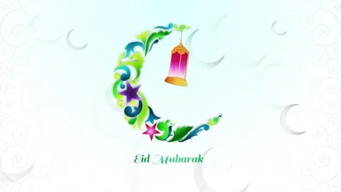 Eid Mubarak Background Stock Footage 341878784