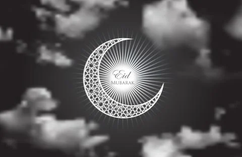 Eid Mubarak background 库存插图