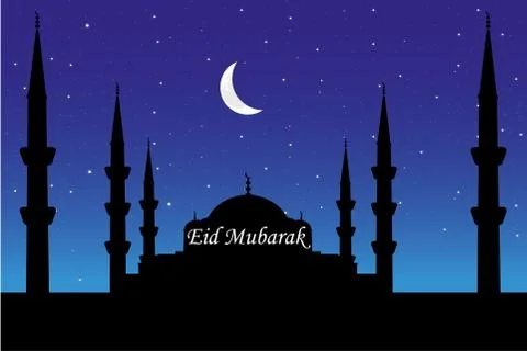 Eid Mubarak Background Illustrazione stock