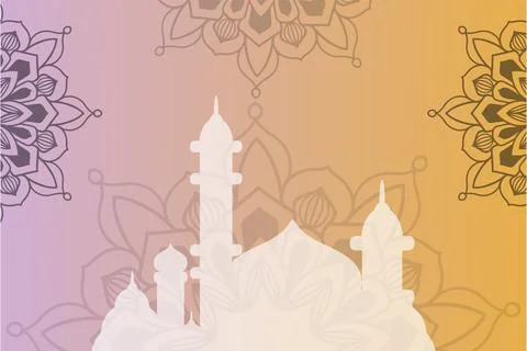 Eid Mubarak Background Vector Stock Illustration