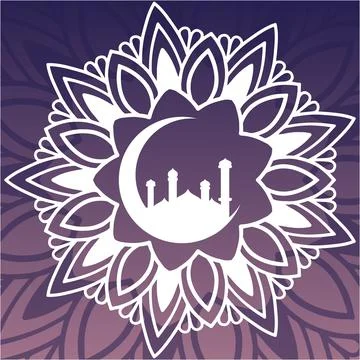 Eid Mubarak Background Vector Stock Illustration