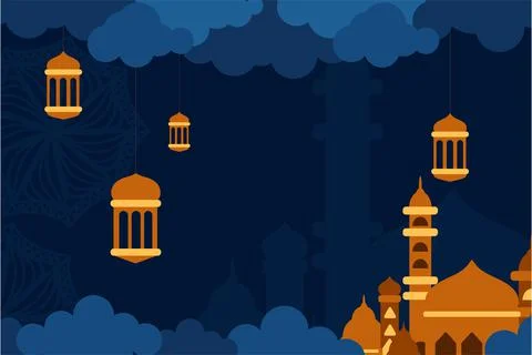 Eid Mubarak Background Vector Stock Illustration