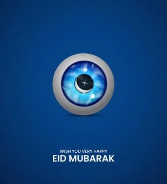 Eid Mubarak, Creative ads design for social media. 3D illustration Stock Illustration