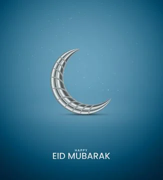 Eid Mubarak, Creative ads design for social media. 3D illustration Stock Illustration