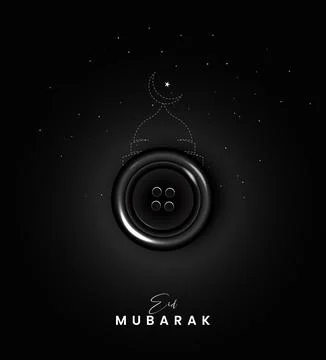 Eid Mubarak, Creative ads design for social media. 3D illustration Stock Illustration