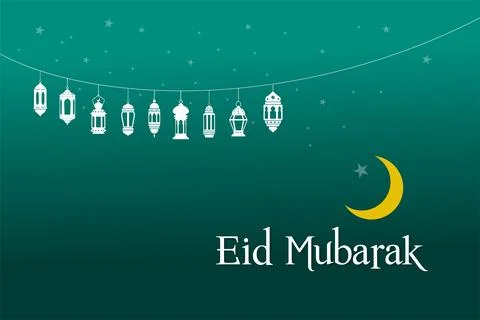 Eid mubarak design. Stock Illustration