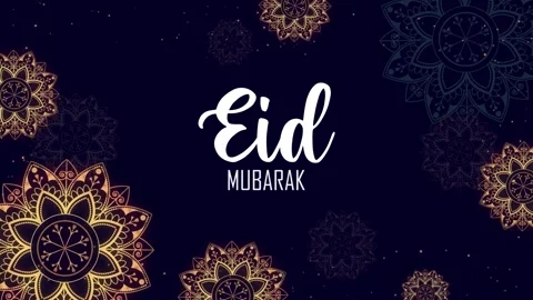 Eid Mubarak: Digital Typography and Islamic Cultural Symbols Видео 339269144