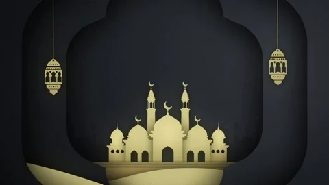 Eid Mubarak, Eid Al Adha, and Eid Al Fitr Happy holiday video animation Arabic t 스톡 동영상 229972840