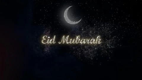 Eid Mubarak. Eid al-Adha. Eid al-Fitr. Eid Greetings Stock Footage 276474696