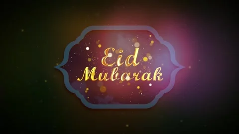 Eid Mubarak. Eid al-Adha. Eid al-Fitr. Eid Greetings Stock Footage 276474748