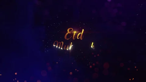Eid Mubarak. Eid al-Adha. Eid al-Fitr. Eid Greetings Stock Footage 276474776