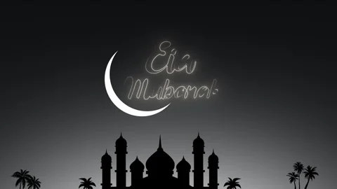 Eid Mubarak. Eid al-Adha. Eid al-Fitr. Eid Greetings Stock Footage 276474780