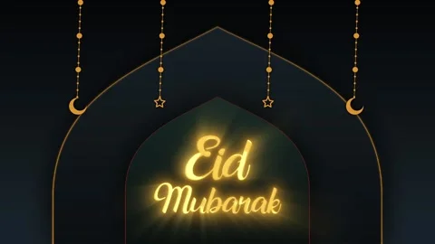 Eid Mubarak. Eid Greetings. Eid al-Fitr. Eid al-Adha Stock Footage 270496357