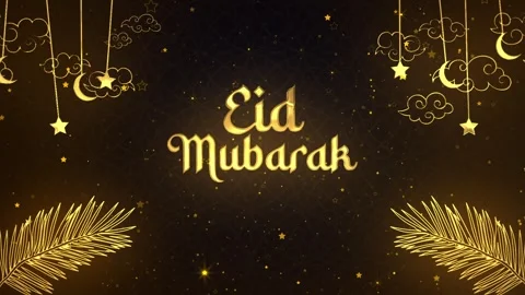 Eid Mubarak. Eid Greetings. Eid al-Fitr. Eid al-Adha Stock Footage 270496393